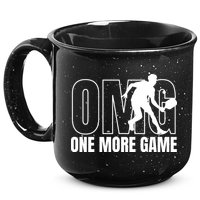One More Game Omg Retro Funny Pickleball Lover Pickle Ball 15oz Campfire Ceramic Mug