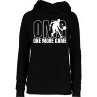 One More Game Omg Retro Funny Pickleball Lover Pickle Ball Womens Funnel Neck Pullover Hood