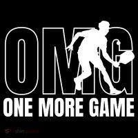 One More Game Omg Retro Funny Pickleball Lover Pickle Ball Flatbill Hat