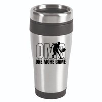 One More Game Omg Retro Funny Pickleball Lover Pickle Ball 16oz Travel Tumbler