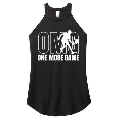 One More Game Omg Retro Funny Pickleball Lover Pickle Ball Women's Perfect Tri Rocker Tank