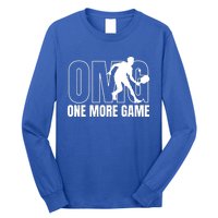 One More Game Omg Retro Funny Pickleball Lover Pickle Ball Long Sleeve Shirt