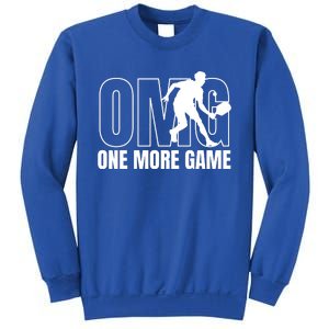 One More Game Omg Retro Funny Pickleball Lover Pickle Ball Sweatshirt