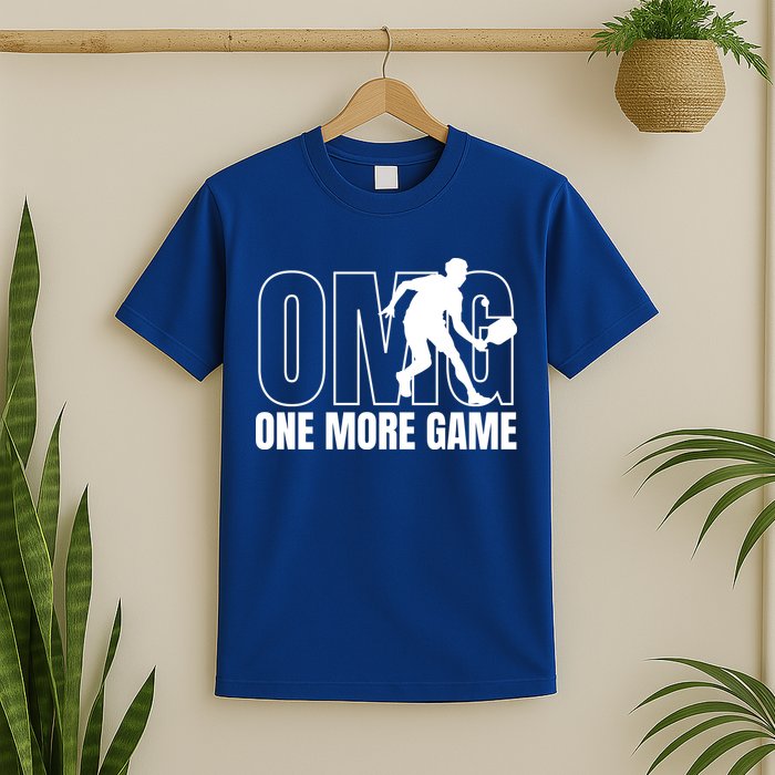 One More Game Omg Retro Funny Pickleball Lover Pickle Ball T-Shirt