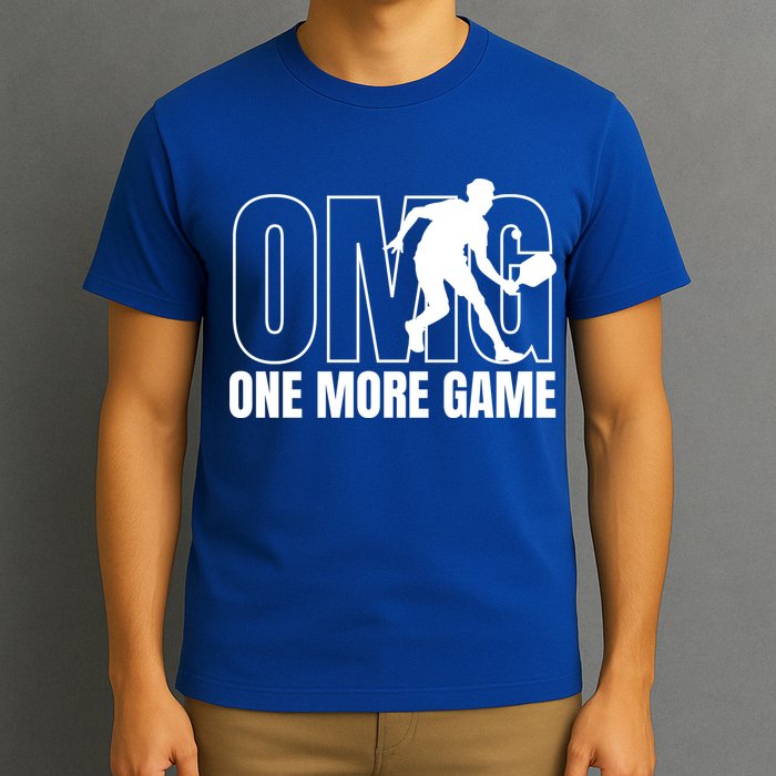 One More Game Omg Retro Funny Pickleball Lover Pickle Ball T-Shirt