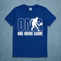 One More Game Omg Retro Funny Pickleball Lover Pickle Ball T-Shirt
