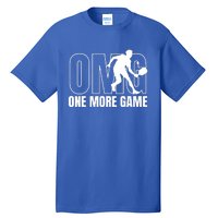 One More Game Omg Retro Funny Pickleball Lover Pickle Ball Tall T-Shirt