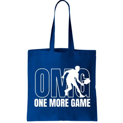 One More Game Omg Retro Funny Pickleball Lover Pickle Ball Bag