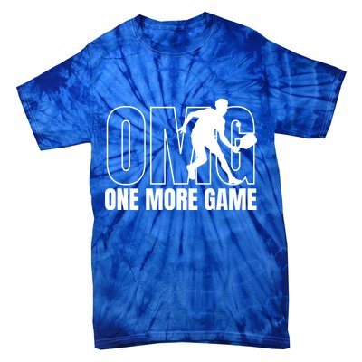 One More Game Omg Retro Funny Pickleball Lover Pickle Ball Tie-Dye T-Shirt