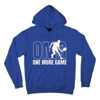 One More Game Omg Retro Funny Pickleball Lover Pickle Ball Tall Hoodie