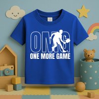 One More Game Omg Retro Funny Pickleball Lover Pickle Ball Toddler T-Shirt