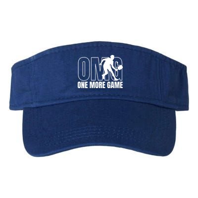 One More Game Omg Retro Funny Pickleball Lover Pickle Ball Visor