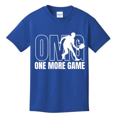 One More Game Omg Retro Funny Pickleball Lover Pickle Ball Kids T-Shirt
