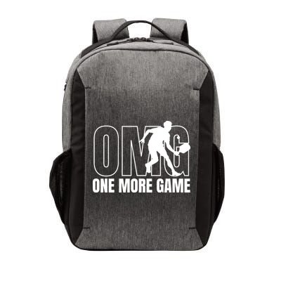 One More Game Omg Retro Funny Pickleball Lover Pickle Ball Vector Backpack