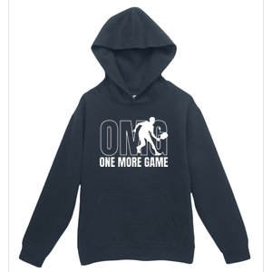 One More Game Omg Retro Funny Pickleball Lover Pickle Ball Urban Pullover Hoodie