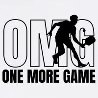One More Game Omg Retro Funny Pickleball Lover Pickle Ball Garment-Dyed Sweatshirt