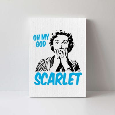 Oh My God Scarlet Canvas