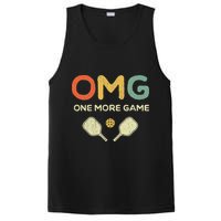 One More Game OMG Retro Funny Pickleball Lover Pickle Ball PosiCharge Competitor Tank