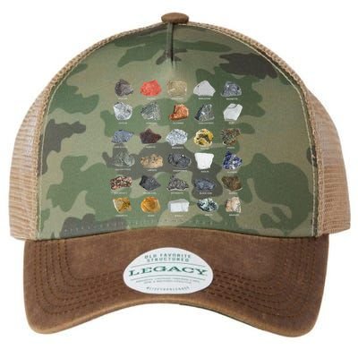Ores Minerals Gems And Crystals Rock Collecting Legacy Tie Dye Trucker Hat