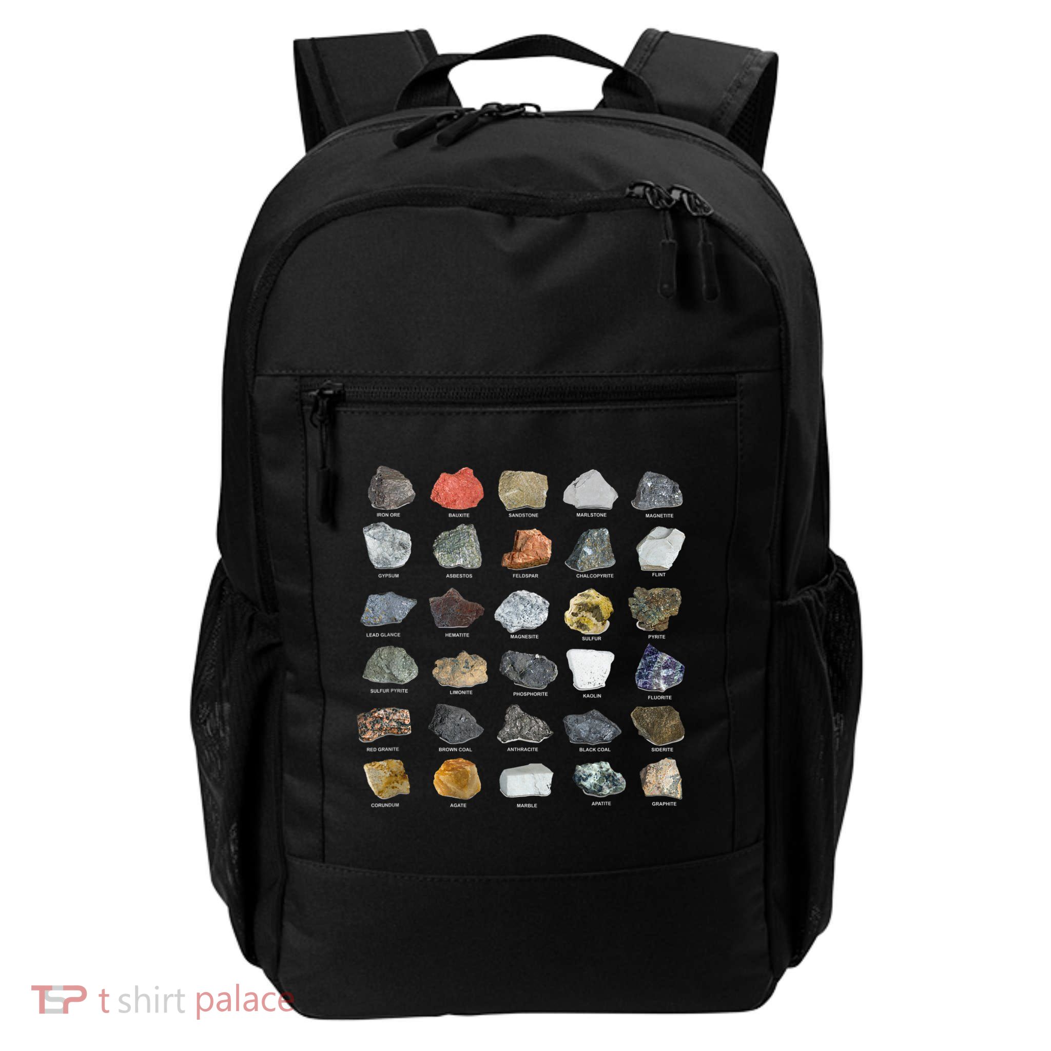 Ores Minerals Gems And Crystals Rock Collecting Daily Commute Backpack