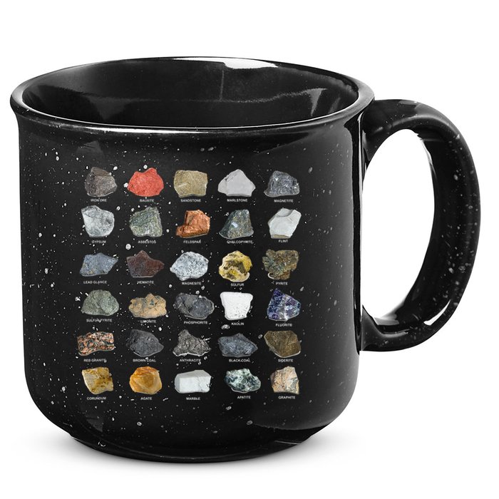 Ores Minerals Gems And Crystals Rock Collecting 15oz Campfire Ceramic Mug