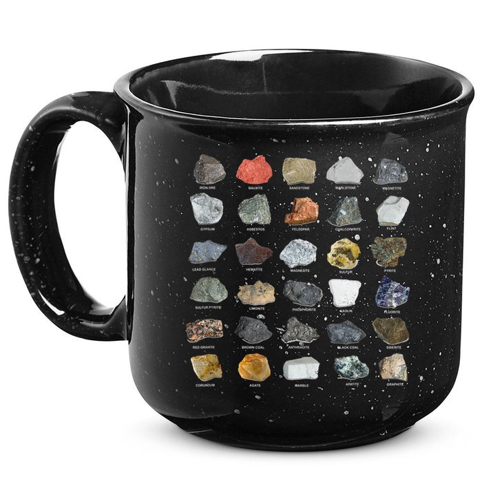 Ores Minerals Gems And Crystals Rock Collecting 15oz Campfire Ceramic Mug