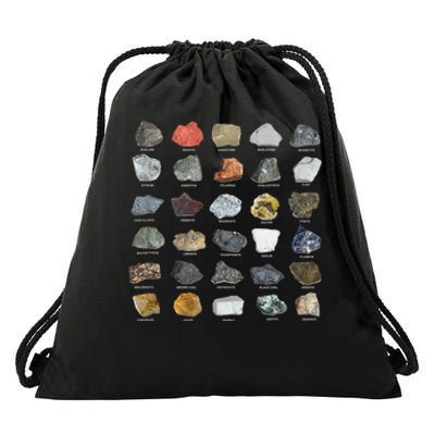 Ores Minerals Gems And Crystals Rock Collecting Drawstring Bag