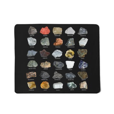 Ores Minerals Gems And Crystals Rock Collecting Mousepad