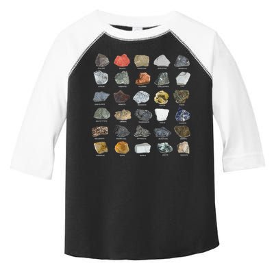 Ores Minerals Gems And Crystals Rock Collecting Toddler Fine Jersey T-Shirt