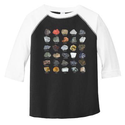 Ores Minerals Gems And Crystals Rock Collecting Toddler Fine Jersey T-Shirt