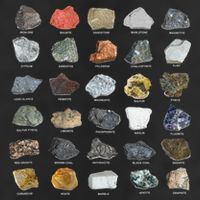 Ores Minerals Gems And Crystals Rock Collecting Golf Towel