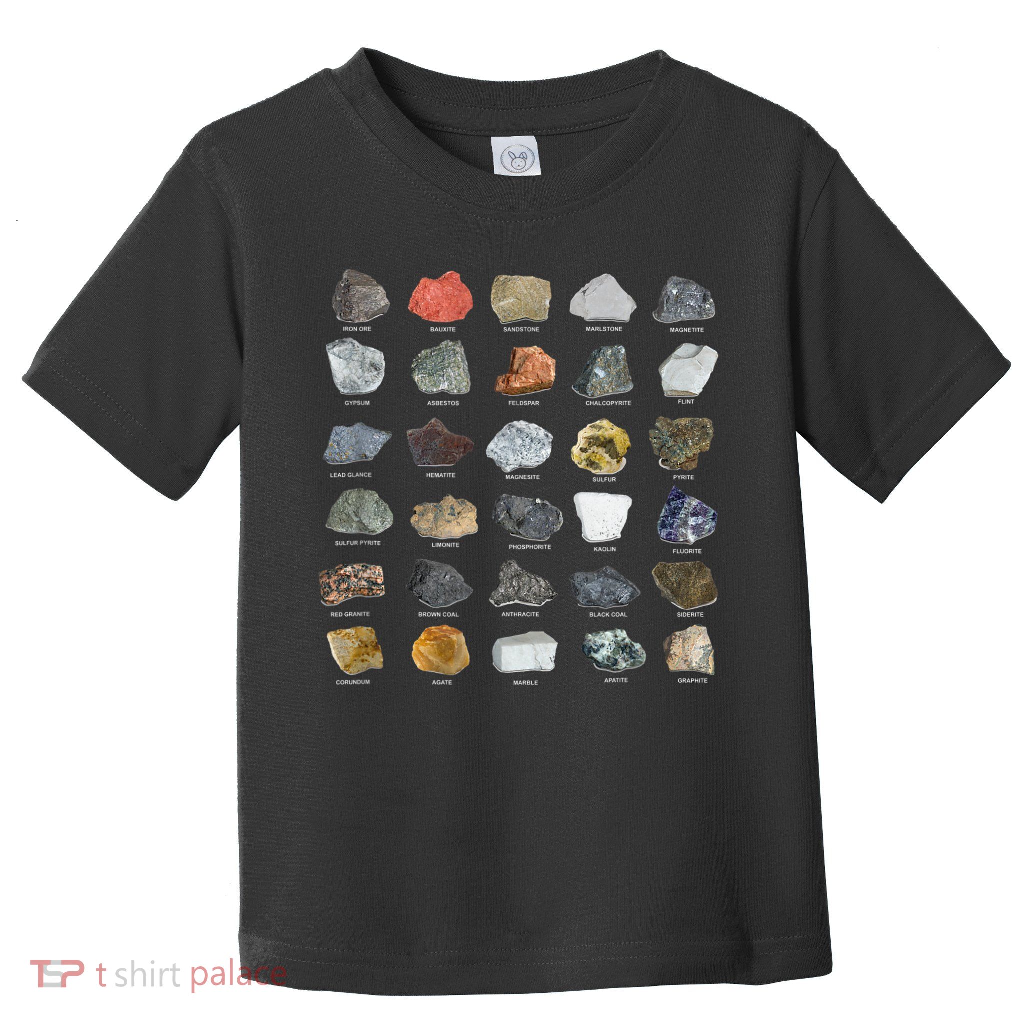 Ores Minerals Gems And Crystals Rock Collecting Toddler T-Shirt