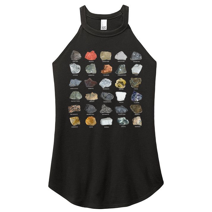 Ores Minerals Gems And Crystals Rock Collecting Women's Perfect Tri Rocker Tank