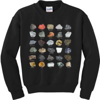 Ores Minerals Gems And Crystals Rock Collecting Kids Sweatshirt