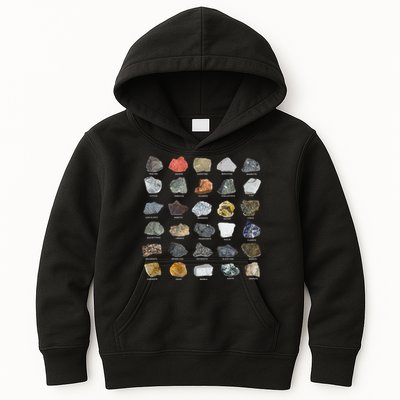 Ores Minerals Gems And Crystals Rock Collecting Kids Hoodie
