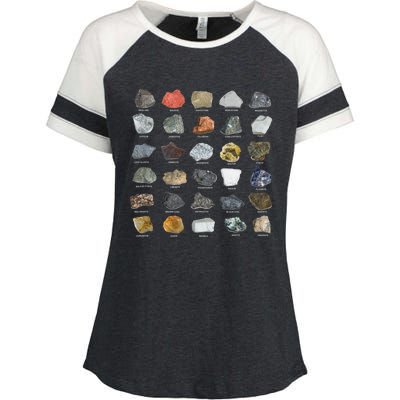 Ores Minerals Gems And Crystals Rock Collecting Enza Ladies Jersey Colorblock Tee