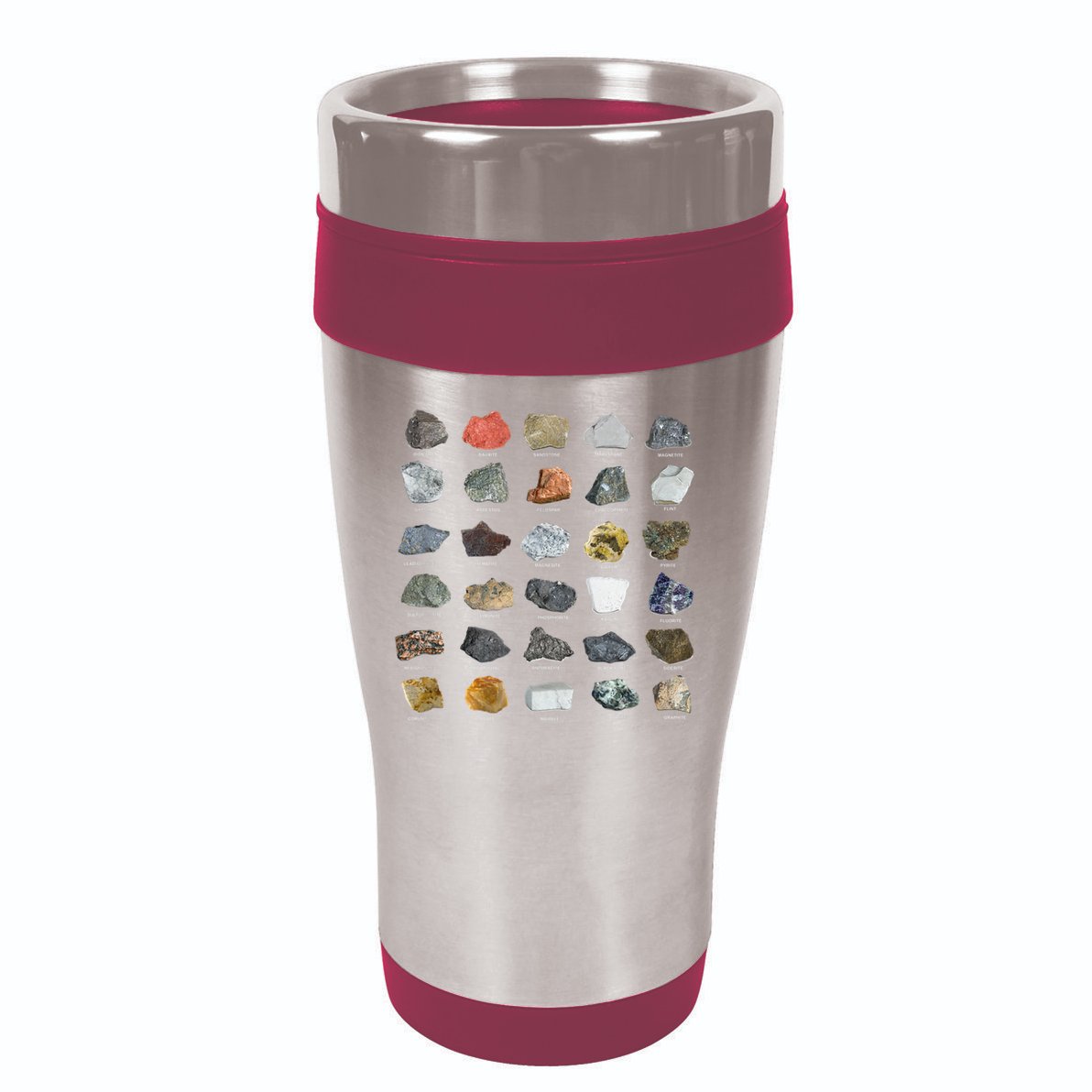 Ores Minerals Gems And Crystals Rock Collecting 16oz Travel Tumbler