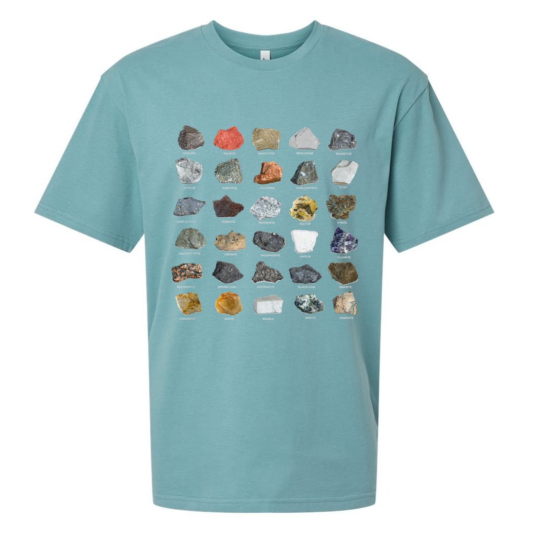 Ores Minerals Gems And Crystals Rock Collecting Sueded Cloud Jersey T-Shirt