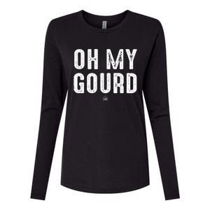 Oh My Gourd Punsgiving.Funny Group Womens Cotton Relaxed Long Sleeve T-Shirt