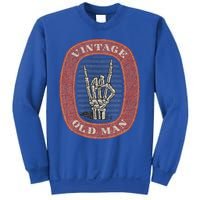 Old Man Guy Vintage Skeleton Hand Sweatshirt