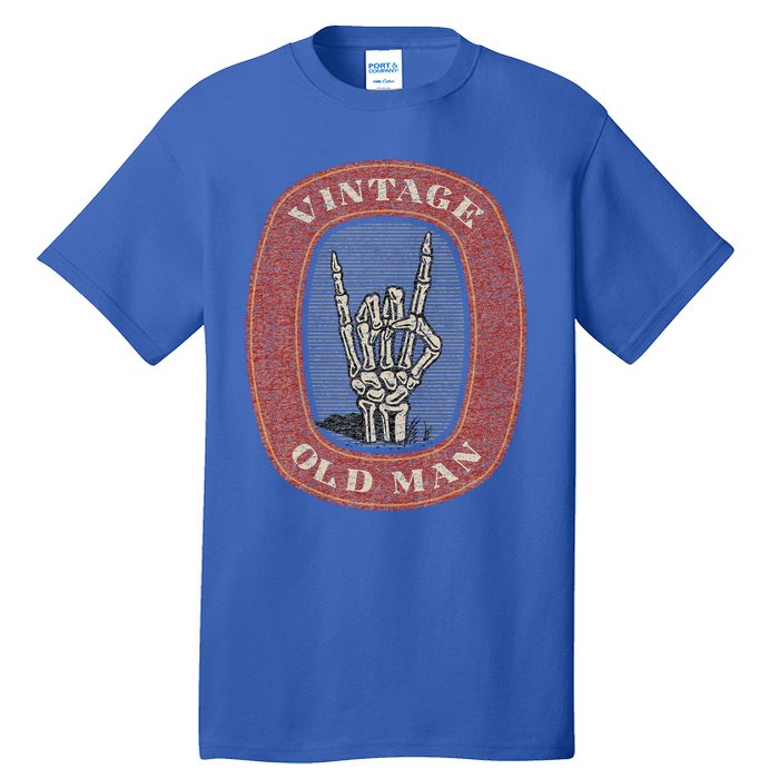 Old Man Guy Vintage Skeleton Hand Tall T-Shirt