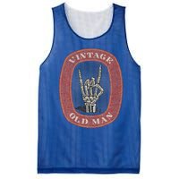 Old Man Guy Vintage Skeleton Hand Mesh Reversible Basketball Jersey Tank