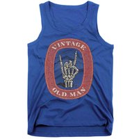 Old Man Guy Vintage Skeleton Hand Tank Top