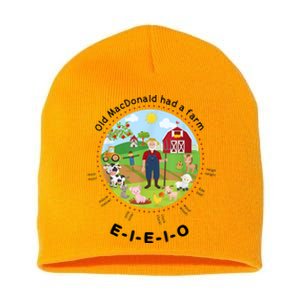 Old MacDonald Had A Farm English Nursery Rhyme Theme Short Acrylic Beanie