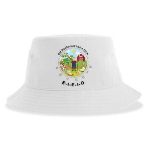 Old MacDonald Had A Farm English Nursery Rhyme Theme Sustainable Bucket Hat