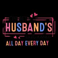 On My HusbandS Nerve Wife Life Drawstring Bag