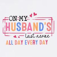 On My HusbandS Nerve Wife Life 11oz C Handle Ceramic Mug