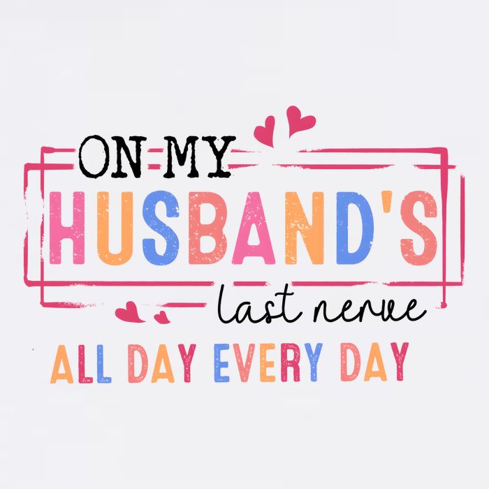 On My HusbandS Nerve Wife Life 11oz C Handle Ceramic Mug