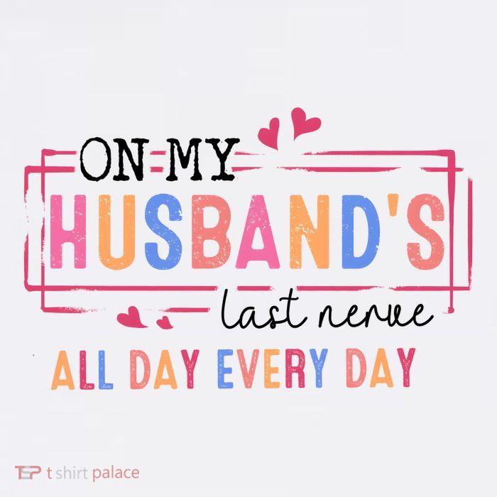 On My HusbandS Nerve Wife Life Kids T-Shirt