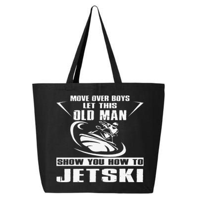 Old Man How To Jetski Cool Retro JetSki Jet Skiing 25L Jumbo Tote